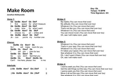 Make Room (arr. Travis J. Gandy)