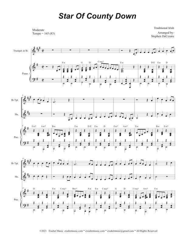 Star Of County Down (Duet for Bb-Trumpet and French Horn) (arr. Stephen DeCesare)