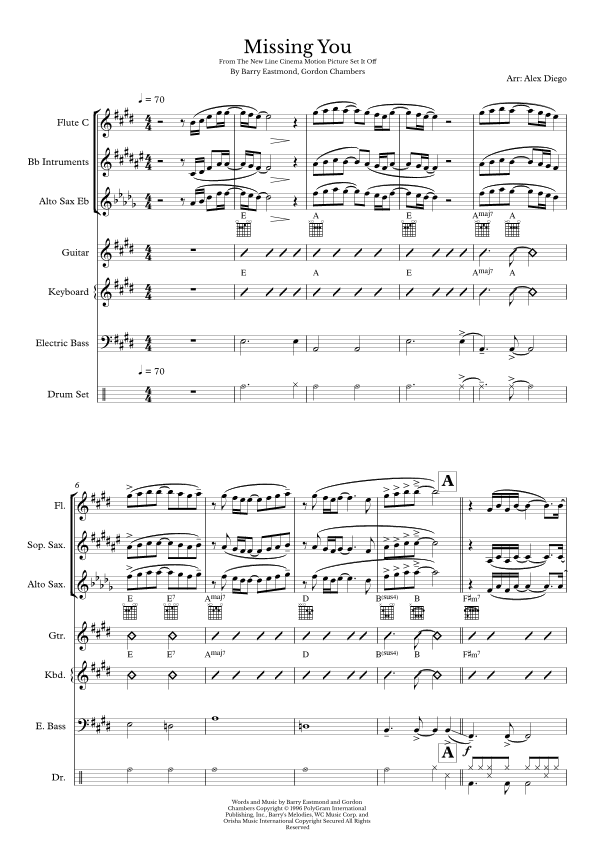 Missing You (arr. Alex Diego)