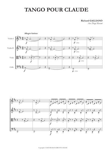Tango Pour Claude (arr. Diego Marani)
