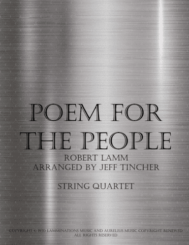 Poem For The People (arr. Jeff Tincher)