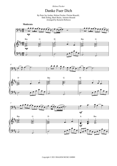 Danke Fuer Dich (arr. Kaiserin Rebecca)