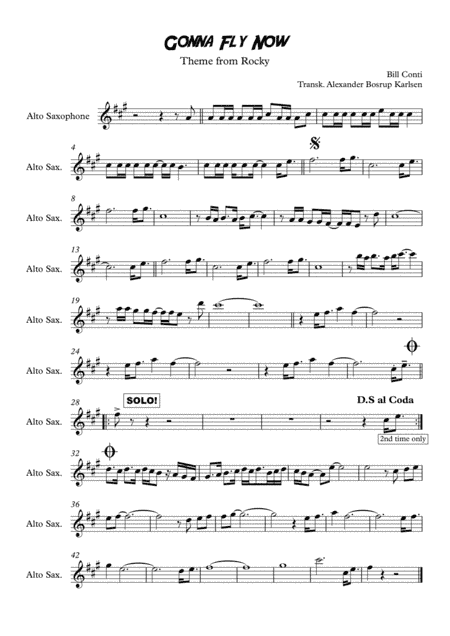 Gonna Fly Now (arr. Alexander Bosrup Karlsen)
