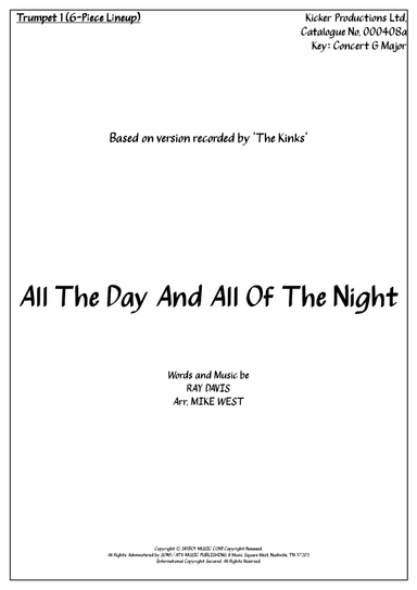 All Day And All Of The Night (arr. Michael Storeton-West)