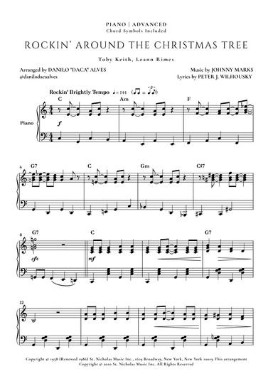 Rockin' Around The Christmas Tree (arr. Danilo "Daca" Alves)