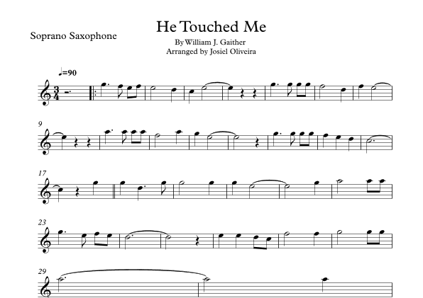 He Touched Me (arr. Josiel Oliveira)