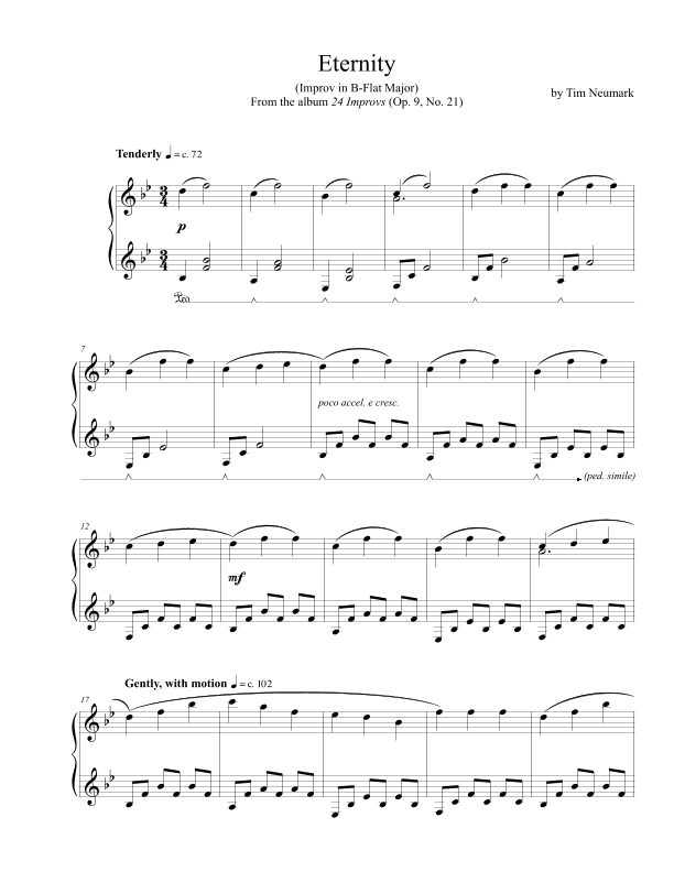 Eternity (Improv in B-Flat Major)