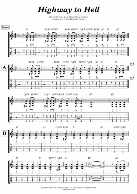 Highway To Hell (arr. Cristian Hernandez Castellvi)