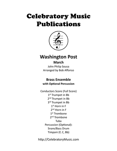 Washington Post March (arr. Bob Affonso)