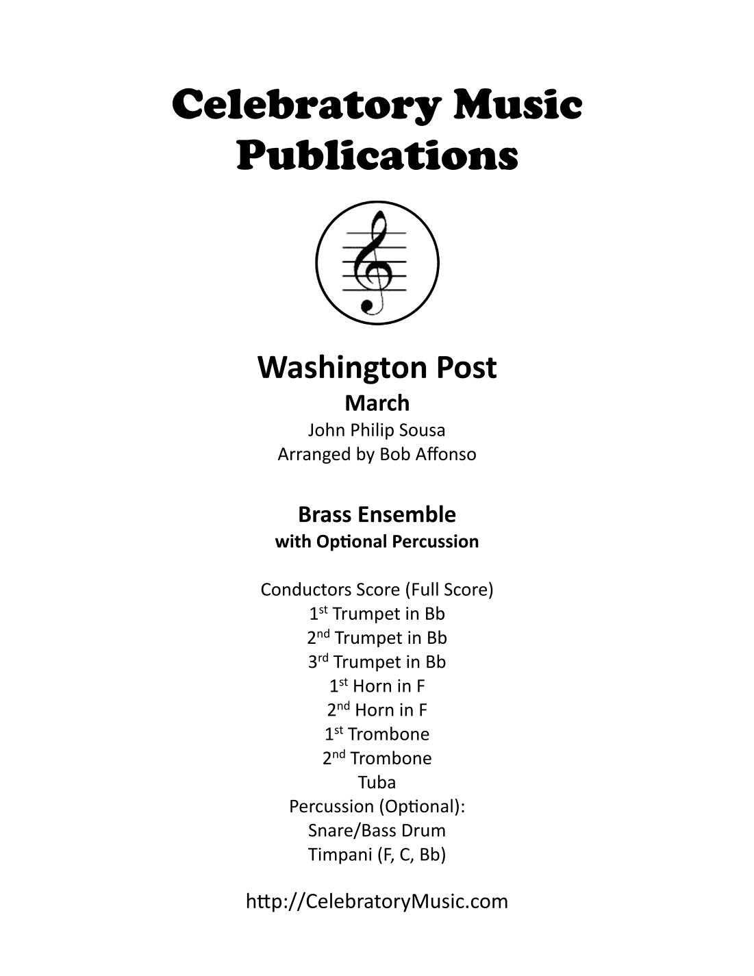Washington Post March (arr. Bob Affonso)