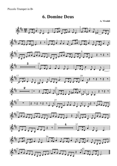 A. Vivaldi - "Domine deus", VI mvt. from "Gloria in D major", RV 589, arr. for Brass Trio and Sopran (arr. Xlomeg)
