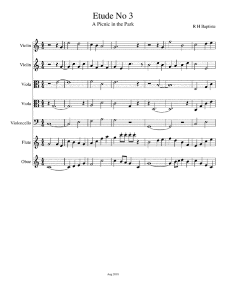 Etude No 3 - A Picnic in the Park