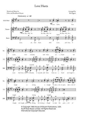 Love Hurts (arr. Bob Eggers)