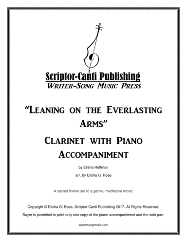 Leaning on the Everlasting Arms - Clarinet (arr. Elisha G. Rose)