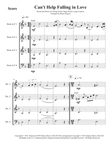 Can't Help Falling In Love (arr. Bryan Kujawa)