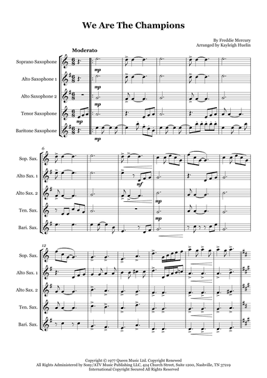 We Are The Champions (arr. Kayleigh Huelin)