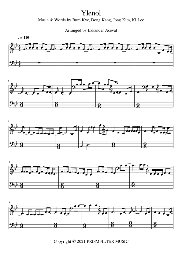 Ylenol (arr. Eskander Aceval)