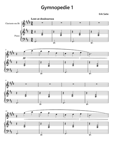 Gymnopedie 1 (arr. Funtom)