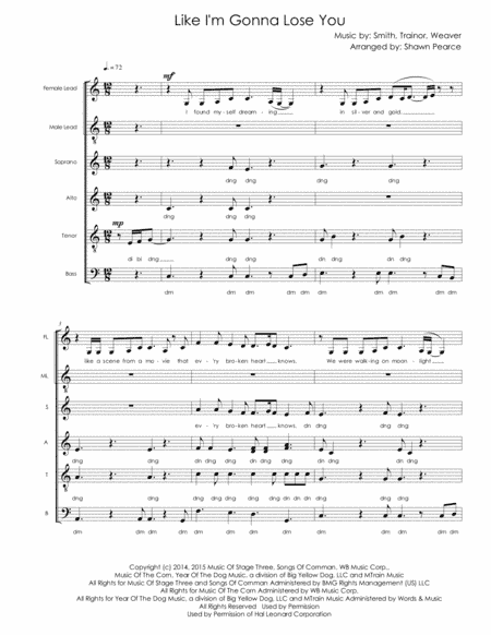 Like I'm Gonna Lose You (arr. arr. Shawn Pearce)
