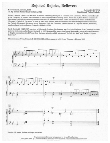 Rejoice! Rejoice, Believers (arr. Lyndell Leatherman)