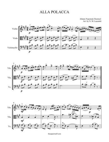 Alla Polacca (arr. Nick Lacanski)