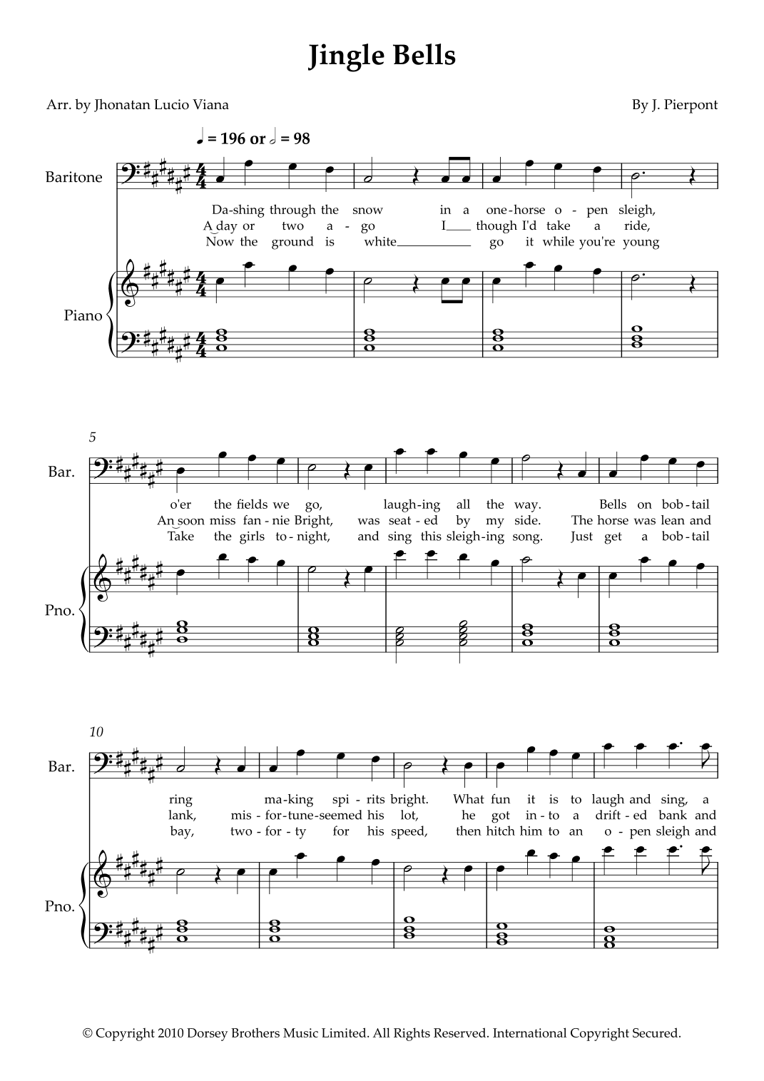 Jingle Bells (arr. Jhonatan Lucio Viana)