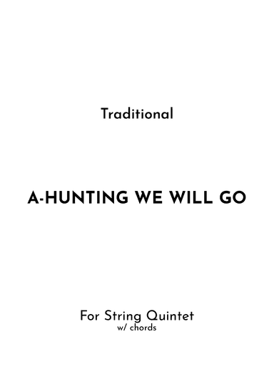A-Hunting We Will Go (arr. Jireh J.)