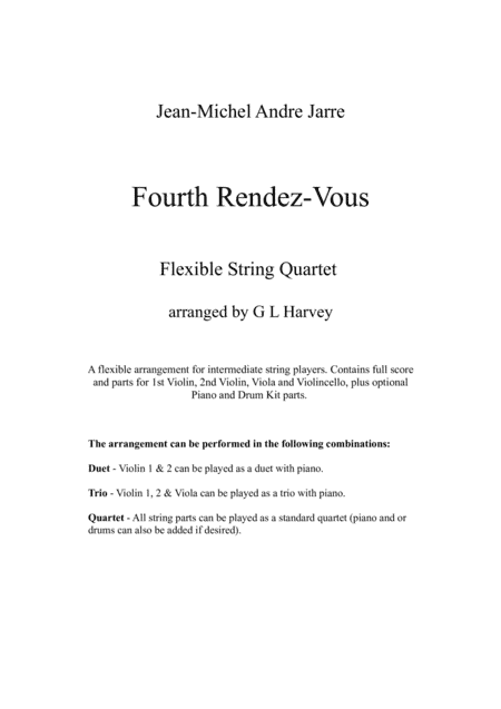 Fourth Rendez Vous (arr. G L Harvey)