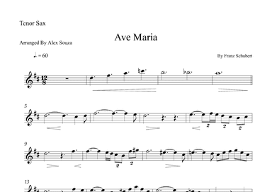 Ave Maria (arr. Alex Souza)