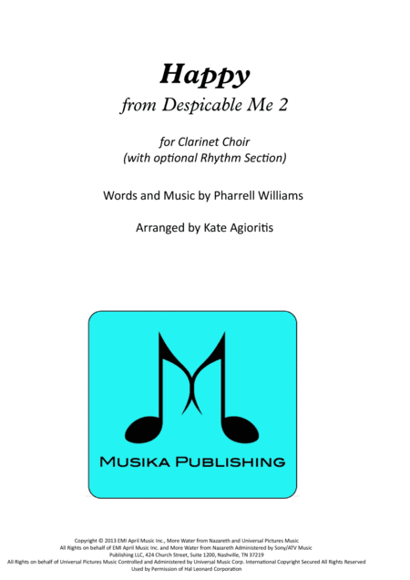 Happy (arr. Kate Agioritis)