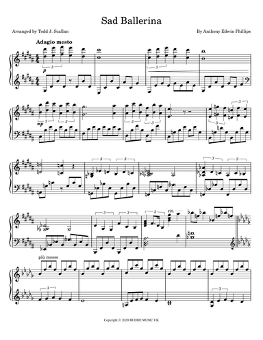 Sad Ballerina (arr. Todd J. Scallan)