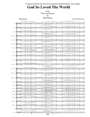 God So Loved The World (arr. R.W.MacLeod)