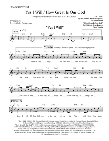 Yes I Will (arr. Tre' LeMalle, David Luna)