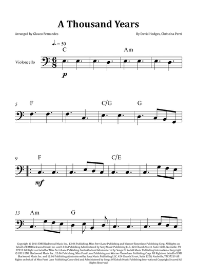 A Thousand Years (arr. Glauco Fernandes)