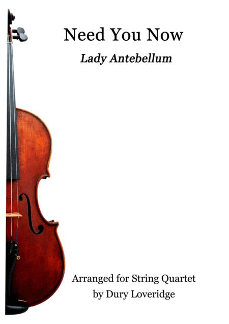 Need You Now (arr. Dury Loveridge)