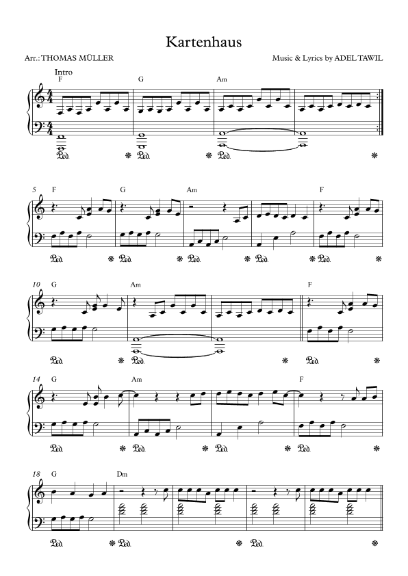 Kartenhaus (arr. Thomas Müller)