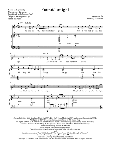 Found/tonight (arr. Berkeley Rousseau)