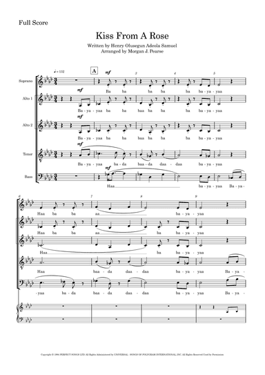 Kiss From A Rose (arr. Morgan Pearse)