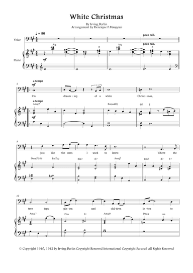 White Christmas (arr. Henrique F Mangoni)
