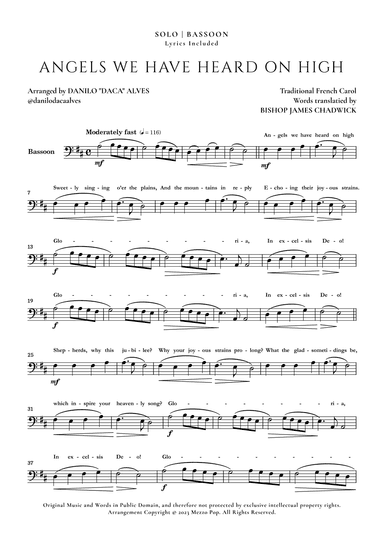 Angels We Have Heard On High (arr. Danilo "Daca" Alves)