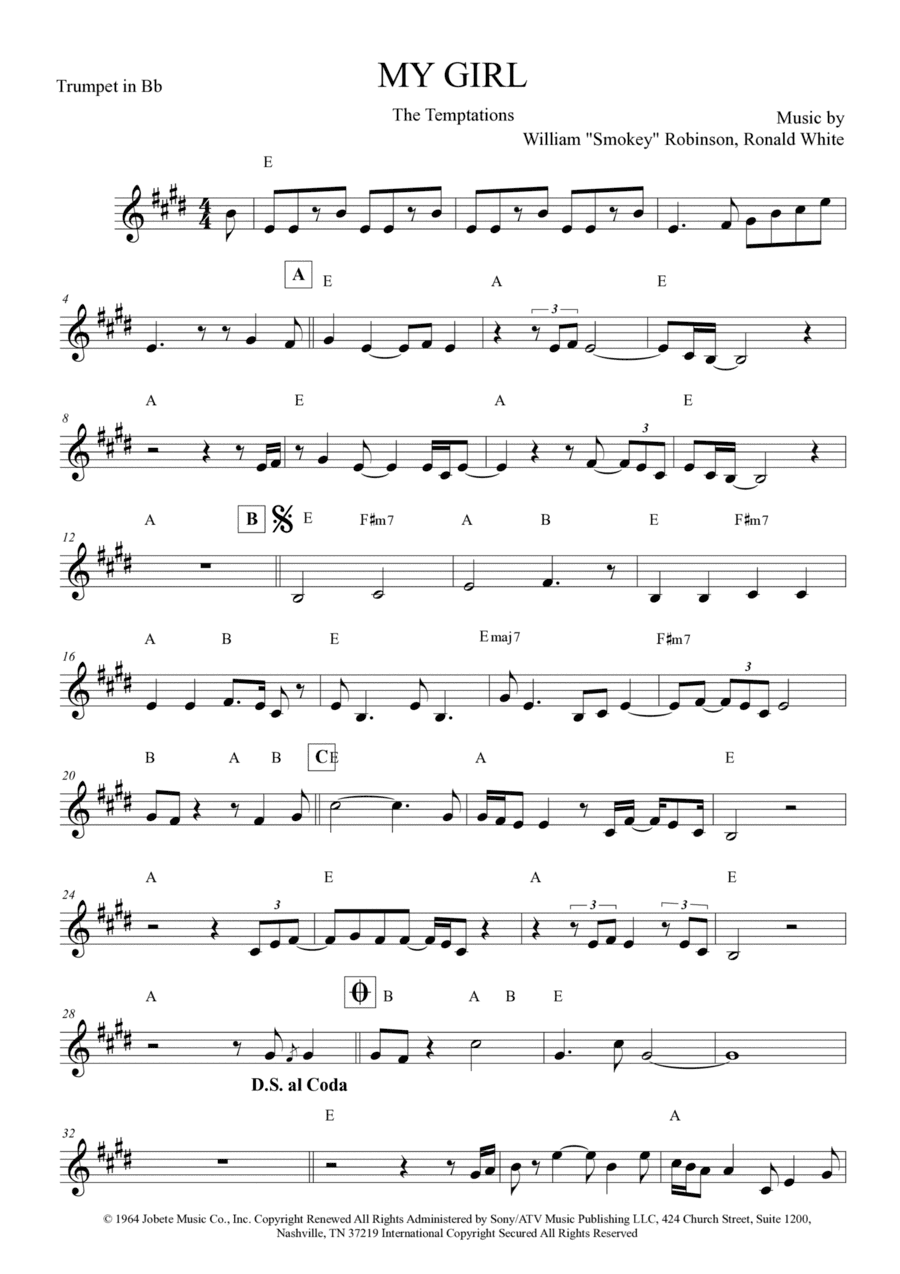 My Girl (arr. Anderson Quevedo)