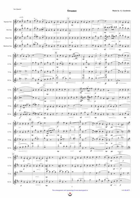 Swanee (arr. Josef STASTNY)