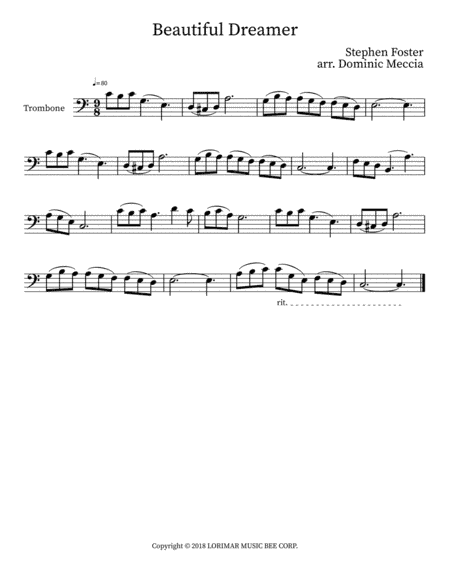 Beautiful Dreamer (arr. Dominic Meccia)