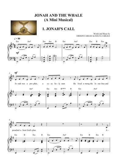 Jonah and the Whale (A Mini Children's Musical) - Script and Score