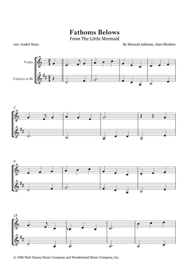 Fathoms Below (arr. André Nusa)