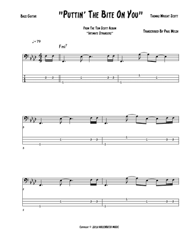 Puttin' The Bite On You (arr. P Welsh)