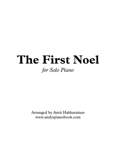 The First Noel (arr. Antti Hakkarainen)