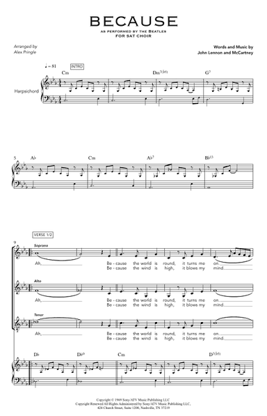 Because (arr. Alex Pringle)