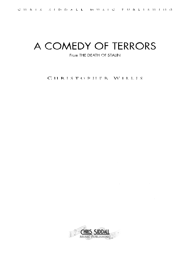 A Comedy Of Terrors End Titles - Score Only (arr. Chris Siddall)