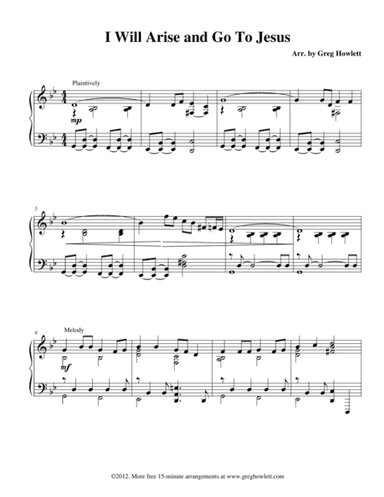 I Will Arise and Go To Jesus (arr. Greg Howlett)